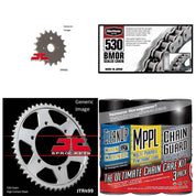 530 BMOR Chain Natural w/ Wax,Front & Rear Sprocket Kit TL1000R 1998-2003 For Su