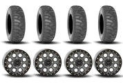 System 3 SB-7 Beadlock Titanium 15" Wheels And SS360 Sand/Snow Tires [32x10-15]