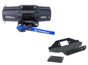 Viper V2 ATV Winch Kit 3500 lb Standard Spool With 40 Feet Blue Synthetic Rope With Mount For Kawasaki Brute Force 650 2006-2013