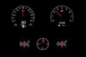 Dakota Digital 1967 Chevrolet Camaro HDX Analog Gauge kit With Console Gauges HDX-67C-CAC