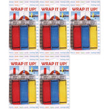 Set of 5 Wrap It Up, 3 / Blister, 1 Red, 1 Yellow, 1 Blue