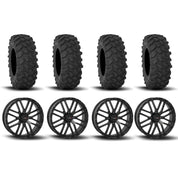 System 3 ST-3 Simulated Beadlock Matte Black 22" Wheels And XTR370 Tires [37x10R-22]