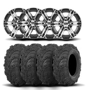 ITP SS212 12" Machined Black Wheels And Mud Lite II Tires [27x11-12]