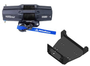 Viper V2 UTV Winch Kit 3500 lb Standard Spool With 40 Feet Black Synthetic Rope With Mount For Yamaha Wolverine R-Spec/Viking 700 2014-2019