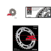 520 Chain Natural, Front & Rear Sprocket Kit for Street HONDA CBR250R 2011-2013