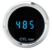 Dakota Digital Round Cylinder Head Temperature Gauge Blue Display SLX-11-1 New