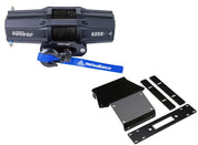 Viper V2 ATV Winch Kit 3500 lb Standard Spool With 40 Feet Blue Synthetic Rope With Mount For Honda Rancher 350/450 2000-2003