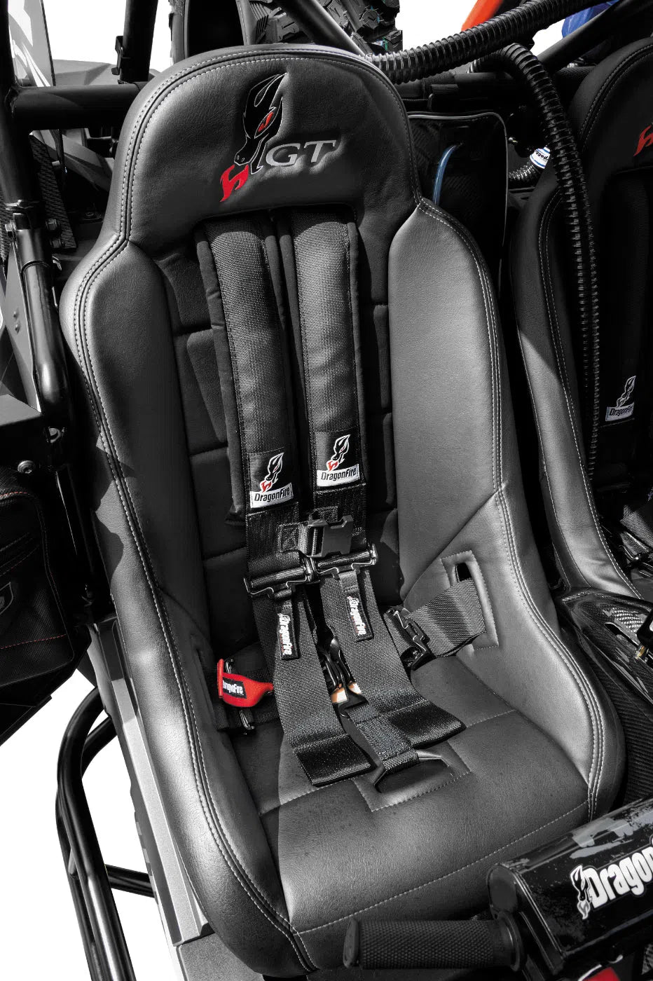 DragonFire Racing HighBack GT Seats for RZR Turbo, RZR 1000 & RZR 900 Models - Black - Pair - 15-1152
