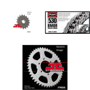 530 BMOR Chain Natural, Front & Rear Sprocket Kit YAMAHA XJ550R Seca 1982-1983