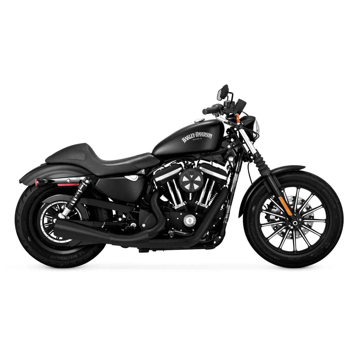 Vance & Hines 47624 Upsweep 2-Into-1 Exhaust System Black VH-0229 1800-2066