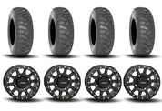 System 3 SB-3 Beadlock Matte Black 15" Wheels And SS360 Sand/Snow Tires [32x10-15]
