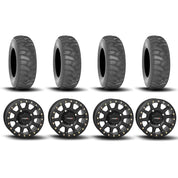 System 3 SB-3 Beadlock Matte Black 15" Wheels And SS360 Sand/Snow Tires [32x10-15]