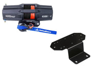 Viper V2 UTV Winch Kit 3500 lb Standard Spool With 40 Feet Black Synthetic Rope With Mount For Yamaha Rhino 450/660/700 2006-2011