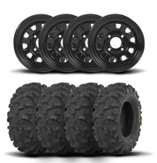 ITP Delta Steel 12" Wheels And Blackwater Evolution Tires [26x9-12]