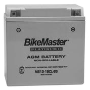 BikeMaster AGM 12V Platinum Battery For Can-Am Quest 650 2002-2005 Grey