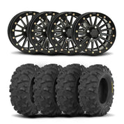 ITP SD Single 15" Matte Black Wheels And Blackwater Evolution Tires [32x10-15]