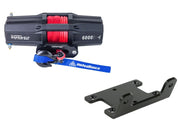 Viper V2 ATV Winch Kit 3500 lb Standard Spool With 40 Feet Blue Synthetic Rope With Mount For Yamaha Models 2007-2012