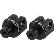 Puig Adventure Footpeg Adaptors Black Front - 6677N