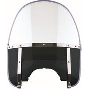 National Cycle Clear Beaded Heavy Duty Windshield, Black With Black Mount Kit, Straight Forks