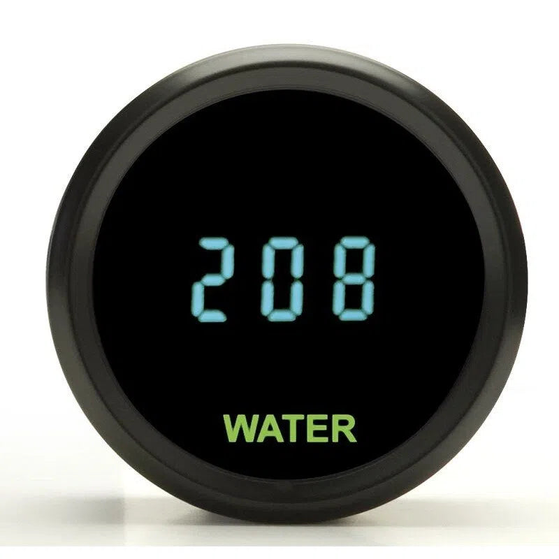 Dakota Digital 2-1/16" Round  Universal Water Temperature Gauge Teal ODYR-04-1