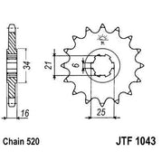 Front & Rear Sprocket Kit for KYMCO 250 Venox 04-09 JT Sprockets