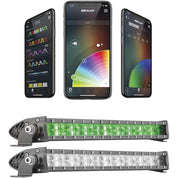XK Glow App Controlled RGBW LED Light Bar Black 20" - XK-BAR-20