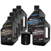Complete Engine Oil Change Kit V-Twin Synthetic Blend HD Evolution 6 quart 170B