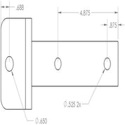 Impact Implements Pro Sleeve Hitch Adaptor for Garden Tractors IP4412_BK
