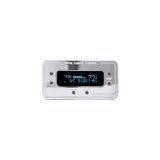 Sistema de control de clima rectangular digital, compatible con Vintage Air Gen II, cromado, pantalla verde azulado