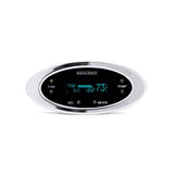 Digital Elliptical Climate Control system, fits Vintage Air Gen II, Chrome, Teal Display