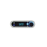 DCC Digital Climate Control - Vintage Air Gen IV - VFD3 Style - Horizontal, Chrome, Teal Display