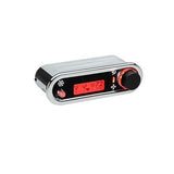 Control de climatización digital DCC - Vintage Air Gen IV - Estilo VHX - Horizontal, cromado, pantalla roja