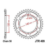 Steel Rear Sprocket 43T for Street SUZUKI Hayabusa GSX-R1300 1999-2007