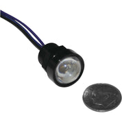 Letric Lighting Royal Flush Mount G2 LED 3-Wire, 9/16", Black/Red/Red