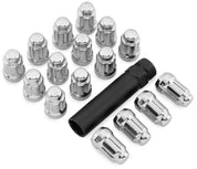 ITP Chrome Tapered Wheel Lug Nut 12 mm x 1.25 Box of 16 Splined ALUG21BX