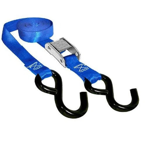 SPI 12-140-2 Tie Down Straps 1 Inch X 66 Inch 2000 Lb Blue