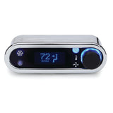 DCC Digital Clime Control Vintage Air Gen IV VFD3 Style Hor Chrome Blue Display