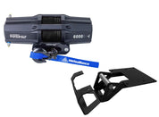 Viper V2 UTV Winch Kit 3500 lb Standard Spool With 40 Feet Red Synthetic Rope With Mount For Polaris Models 2012-2013