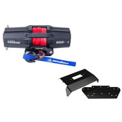 Viper V2 ATV Winch Kit 3500 lb Standard Spool With 40 Feet Green Synthetic Rope With Mount For Honda Foreman Rubicon 500 2005-2006