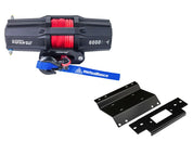 Viper V2 ATV Winch Kit 4500 lb Standard Spool With 40 Feet Black Synthetic Rope With Mount For Honda Foreman 400/450 1997-2002