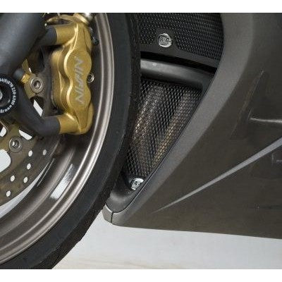 R&G Racing Black Downpipe Grill For 2006-2012 Triumph Daytona 675 DG0009BK
