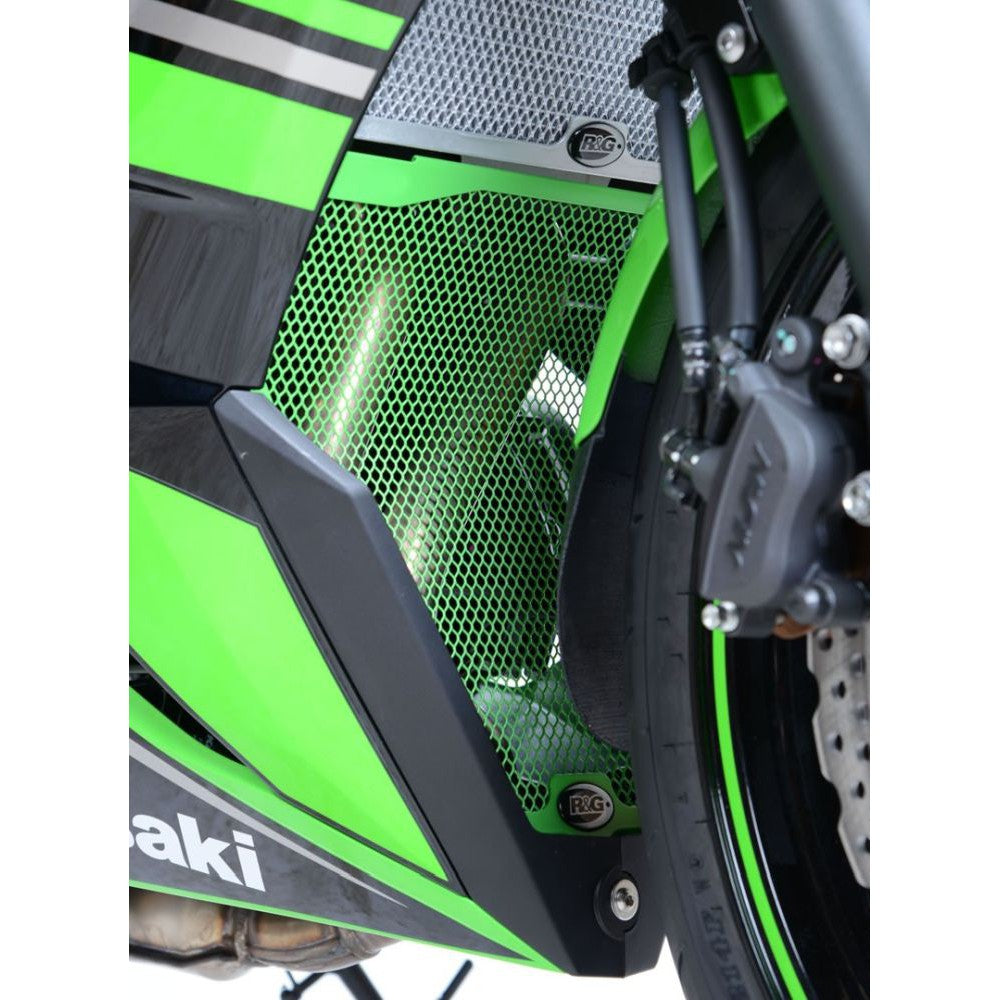 R&G Racing Titanium Downpipe Grill For 2017-2024 Kawasaki Ninja 650 EX650