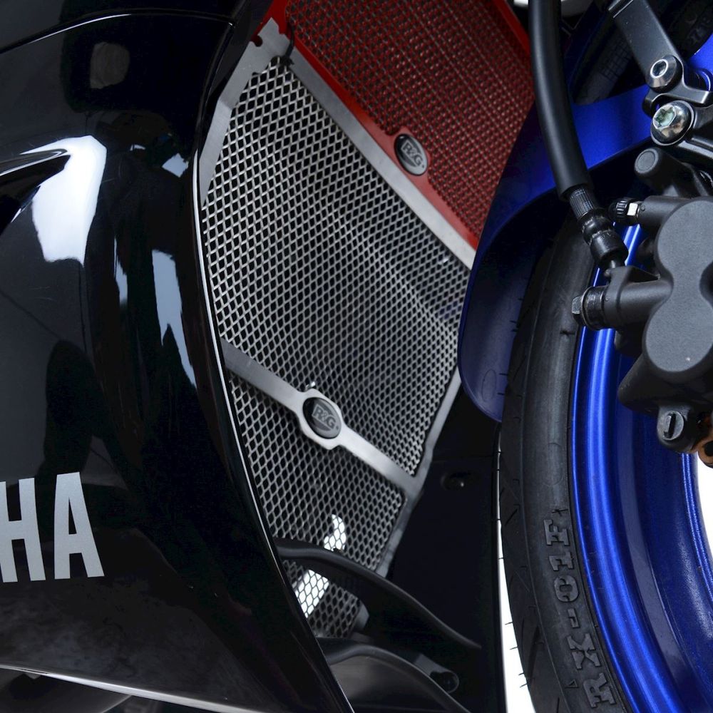 R&G Racing Black Downpipe Grill For 2019-2024 Yamaha YZF R3