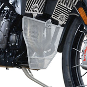 R&G Racing Silver Downpipe Grill For 2020-2024 Triumph Tiger 900