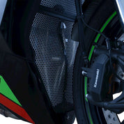 R&G Racing Dark Blue Downpipe Grill For 2020 Kawasaki Ninja ZX-25R DG0045DKBLUE
