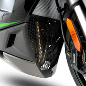 R&G Racing Black Pro Downpipe Grill For 2024-2024 Kawasaki Ninja 1000SX ZX1000