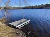 MotoAlliance Modular Dock Kit 4' x 8' With Frame And Composite Decking Set Of 9