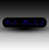 Intellitronix LED Digital Universal Five Gauge Panel Kit With Black Faceplate