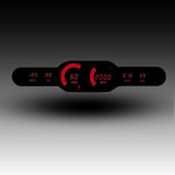 Intellitronix LED Digital Multi-Gauge Set Speedo, Volt, Oil and Water Temp With Black Faceplate