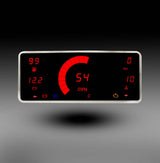 Intellitronix LED Digital Micro Universal 6-Gauge Panel Set With Black Faceplate